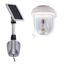 Gama Sonic Light My Shed Iv Solar Shed Light Clear Outdoor Integrated Led Area Light With Gs Solar Led Light Bulb Gs 16b The Home Depot