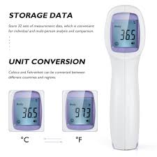 Pakaian yang tipis juga dapat membuat penderita demam beristirahat lebih nyaman. Non Kontak Infrared Termometer Dahi Untuk Orang Dewasa Anak Lcd Display Digital Laser Tubuh Suhu Demam Thermometer Gun Home Automation Modules Aliexpress