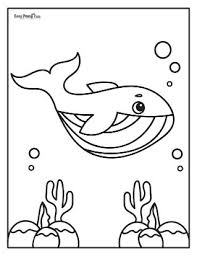 These alphabet coloring sheets will help little ones identify uppercase and lowercase versions of each letter. Whale Coloring Pages 30 Printable Sheets Easy Peasy And Fun