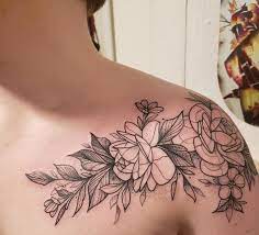 By alex @ nirvana tattoo studio, glasgow, scotland. Floral Shoulder Piece Cutty Bage Hollow Moon Tattoo Boone Nc Tattoos