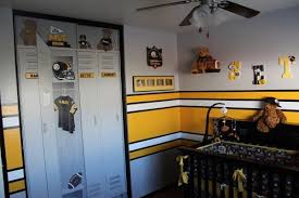 Steeler Football Room Football Rooms Steelers Bedroom Football Theme Bedroom