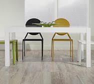Hs contemporary elegant design 7pc dining set side chairs table birch veneer dining. Birch Wood Dining Tables Pottery Barn