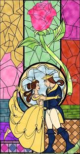 This Classic Stain Glass Picture Is From Disney S Movie Beauty And The Beast Although Disney May P Disney Beauty And The Beast Disney Art Beauty And The Beast
