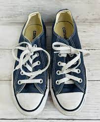 Converse All Star Low Top Dark Blue White Cathead Sneakers Shoes Size M4/W6  | eBay