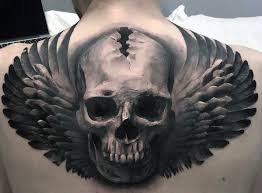 Manly Skull Back Tattoo Design Ideas For Men Back Tattoos For Guys Upper Back Tattoo Back Tattoos For Guys
