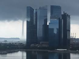 A waterspout is a weather phenomenon seen occasionally over the coastal waters of singapore, with a lifespan of a few minutes to half an hour, according to the national environment agency's website. Large Waterspout Spotted Near Tanjong Pagar Terminal Environment News Top Stories The Straits Times