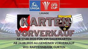 The name of the club is also written on the club logo. Union Raiffeisen Gurten Kartenvorverkauf Ofb Cup