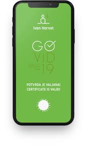 A hospital, a test centre, a health authority) has its own digital signature key. Covid Putovnica Naslovna
