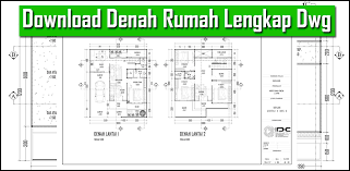 Rencana untuk 2 lantai : Download Denah Rumah Lengkap Dwg Download Autocad File Dwg Gratis