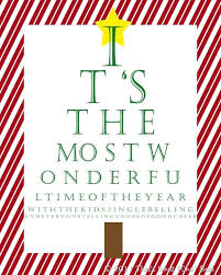 Christmas Eye Chart Printable Thats What Che Said