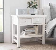 Yaheetech mid century bedside table the bedside table measures 18×14.5×26 inches with each drawer measuring 11x 11.5×3.5, each with the capability of holding up to 4.5 kg; Farmhouse 28 5 2 Drawer Nightstand Pottery Barn