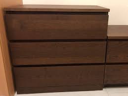 Cheryle o'verlays kit fits ikea malm 3 drawer dresser. Ikea Malm 3 Drawer Dresser Furniture Shelves Drawers On Carousell