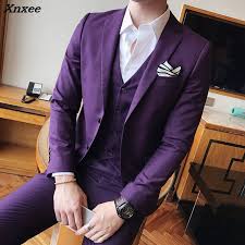 The summer heat means a light colored suit or a white dinner jacket to holiday wedding attire for men. Solid Color Slim Fit Male 3 Piece Suits Wedding Dress Men Business Casual Blazer Wedding Prom Dinner Suits Groomsman Wear Tuxedo Shopping In Aliexpress