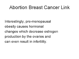 Breast cancer occurs when there are slight changes in the cells and tissues of the breast. Abortion Breast Cancer Link Introduction Abortion Breast Cancer