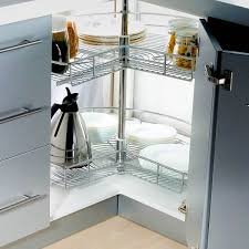 Some people have a cupboard there which makes any item tucked away into the corner rather hard to reach, but there is another, more genius way of making use of that awkward space… Stainless Steel Lazy Susan For Corner Cabinet Storage Tansel Storage