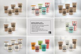Paper Drink Cups Packaging Mockup Packaging Mockup Drinking Cup Mockup