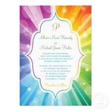 Rainbow Wedding Invitations Wedding Love Rainbowwedding Rainbow Ideas Motif Theme Rainbow Wedding Theme Rainbow Wedding Rainbow Invitations