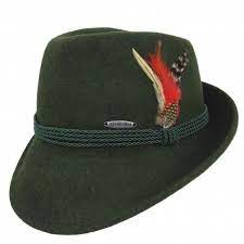 German Alpine Style Green 100 Wool Hat Oktoberfest Hat German Hats Wool Hat