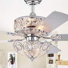 This means that you can get lower energy bills at the end of the month. Catalina Chrome 5 Blade 52 Inch Crystal Ceiling Fan On Sale Overstock 26386812