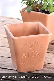I hope to plant a big cordyline in it, and ive bought a further two large matching pots to place nearby. Personalised Name Plant Pot By Letterfest Terracotta Plant Pots Personalized Mother S Day Gifts Indoor Plant Pots