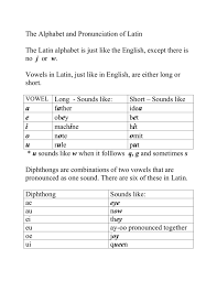 / ə yu/ · 3. The Alphabet And Pronunciation Of Latin