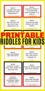 I competed with my rivals in looks and price however not, in quality. Printable Riddles For Kids
