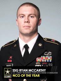 USArmy announces the 2017 Noncommissioned Officer of the Year! SSG Ryan  McCarthy, Sapper, from U.S. Army Training and Doctrine Command is the 2017  Noncommissioned Officer the Year SPC Hazen Ham from U.S.