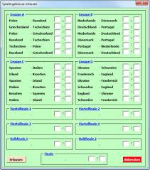 Turnierplaner und ligaverwaltung erstellt auf unkomplizierte weise ablaufpläne für turniere und ligen im bereich fußball. Excel Tabelle Zur Fussball Em 2012 Download