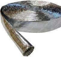 Electriduct Aluminum Coated Fiberglass Heat Reflective Cable Protection and Wire Safety Management Sleeving - 10mm (0.4") | 10FT