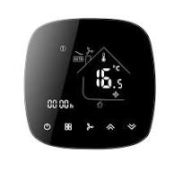 Beca BAC-001 Wholesale Wifi Two Pipe Black Color Tuya Wireless Zigbee Room  Thermostat for Fan Coil System