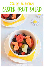This colorful salad makes a fine prelude to a hearty dinner. Fun And Easy Easter Fruit Salad Recipe Eats Amazing
