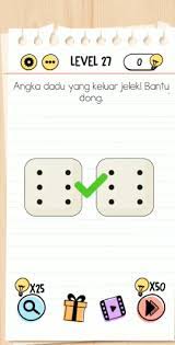 Kunci jawaban brain test level … Angka Dadu Yang Keluar Jelek Bantu Dong Brain Test Level 27 Ini Jawabannya