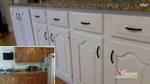 cabinet spray painting hickory