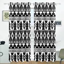 Bedroom Black And White Blackout Curtains Popcreation Black And White Tribal Pattern Window Curtain Blackout Curtains Darkening Thermal Blind Curtain For Bedroom Living Room 2 Panel 52wx84l Inches W In 2020 Curtains Bedroom Cool Curtains Blackout Curtains