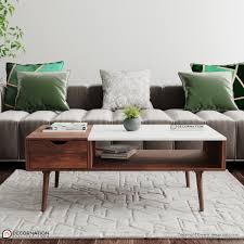 Get free shipping on qualified wood coffee tables or buy online pick up in store today in the furniture department. Tyla Solid Wood Coffee Table With Drawer Storage Decornation