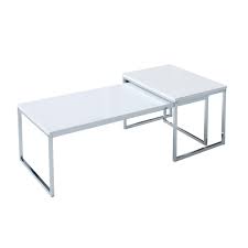 Der couchtisch ist mit seinem außergewöhnlichem design in sandglasform seiner praktischen. 2er Set Design Couchtisch Elements 100cm Weiss Real De