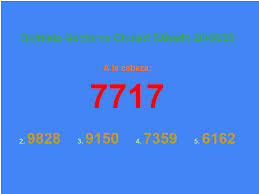 Quiniela nacional nocturna en vivo. Resultados Quiniela Ciudad Nocturna Del Dia Sabado Veinte De Junio Del 2020