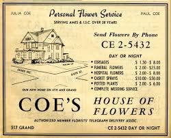 Coe S Flowers Ames History Museum