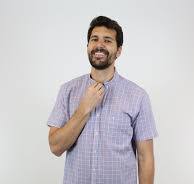 CAMISA MANGA CORTA AZUL CUADROS 100% ALGODÓN 2305173
