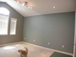 Ben Moore Silver Mink The Beautiful Vaulted Ceiling Now Smooth And New Pot Lights Living Room Color Room Colors Room Paint