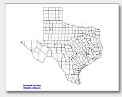 One map shows all areas equally scaled to create the most accurate representation of the locations, sizes and border lines of all fifty us states. Printable Texas Maps State Outline County Cities
