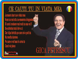 Fa ceva ce iti place. Gica Petrescu Ce Cauti Tu In Viata Mea Video Dailymotion