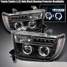 There are also adhesive toyota tundra headlight covers that cling to your headlights, offering invisible protection from the elements. Toyota Tundra 2007 2013 Black Dual Halo Projector Headlights With Led A103zasu101 Topgearautosport