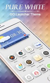 Pure White Go Launcher Theme For Android Apk Download