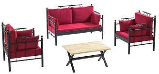 Some popular product styles within patio dining sets are modern, transitional and farmhouse. Casa Padrino Art Nouveau Garden Furniture Set Bordeaux Red Black 1 Sofa 2 Armchairs 1 Table Art Nouveau Garden Patio Furniture