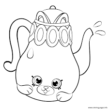 Print Petkins Tea Pot From Season 5 Shopkins Season 5 Coloring Pages Shopkins Colouring Pages Shopkin Coloring Pages Cute Coloring Pages