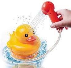 A baby bath tub is essential, and fits conveniently in your sink or bathtub. Mothermed Bath Duck Shower Bathtub Toys For Kids Baby Bath Toys Battery Operated Water Pump Bathtub Hand Shower With Big Yellow Duck Baby Swimming Pool Float And Play Bubbles Bath Toys For