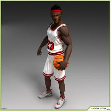 Basketball Players Collection 3d Model Cgstudio In 2020 Basketball Players Model Players