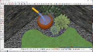 Simple Garden Design Process With Sketchup Youtube