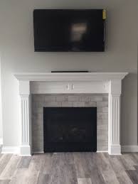 Brickworks Studio 4x8 Tiles Around Fireplace Mantle 1 Tile Around Fireplace Fireplace Mantle Fireplace Seating